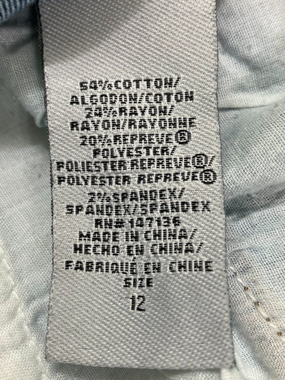 1822 Denim Pants Size 12 - Picture 3 of 3